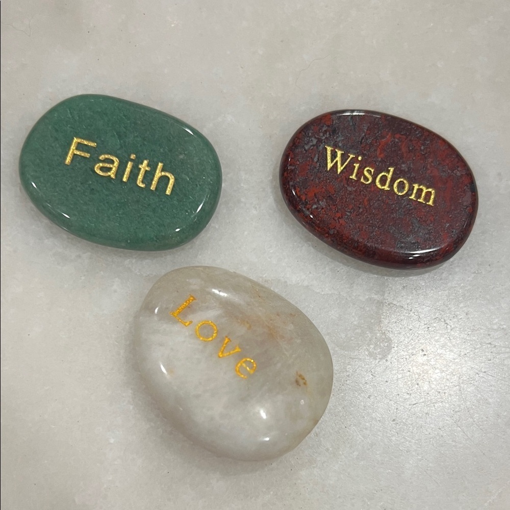 Inspirational Engraved Stones Set